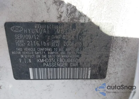 2013 Hyundai Elantra Gt from USA, damaged, VIN KMHD35LE8DU046098